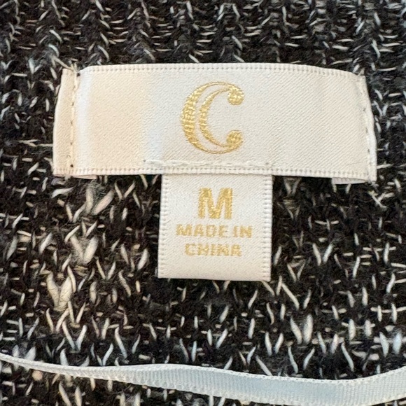 C Apparel Plaid Open-Front Longline Cardigan Sweater - Size Medium - Picture 12 of 12